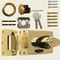 Brass double locking Yale Night latch 